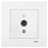 Viko Karre Uydu Prizi F Konnektörlü Geçişli (10DB) Beyaz (Çerçevesiz) 90967X38 Viko