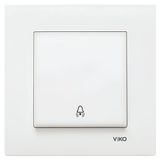 Viko Karre Zil Anahtarı Beyaz (Çerçevesiz) 90967Z06 Viko