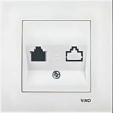 Viko Karre/meridian Data Prizi Jacksız Beyaz (Çerçevesiz) 90967X62 Viko