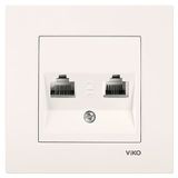 Viko Karre/meridian Krem Data+nümeris Cat6+cat3 Mekanizma (çerçeve Hariç) 90967281