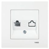 Viko Karre/meridian Tekli Nümeris Jacksız Beyaz (Çerçevesiz) 90967X48 Viko