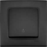 Viko Linnera Life Gece Siyahı Light (Zil) Anahtar Çerçeveli