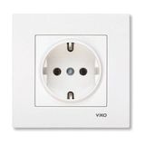 Viko Meridian Beyaz Topraklı Priz Modern Tasarım Özellikli 1 Adet USB Bağlantı Tipi