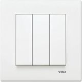 Viko Meridian Viko Karre Beyaz Üçlü Anahtar