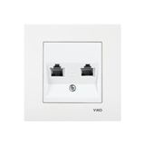 Viko Meridyen Data-Nümeris Telefon Prizi (Rj45 Cat5e - Rj11)
