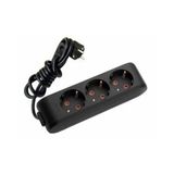 Viko Multi-Led 3 m Kablolu Siyah 3'lü Priz