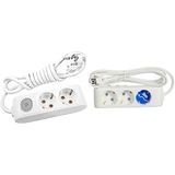 Viko Multi-Let 2li Anahtar-Topraklı Kablo Ç.K 2mt Priz + Viko Multi-Let Üçlü Priz Topraklı Kablolu Çocuk Korumalı 2 Mt