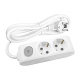 Viko Multi-Let 2'li Anahtarlı Grup Priz 5 Metre - Beyaz