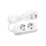 Viko Multi-Let 2'Li Topraklı Çocuk K. Grup Priz 3 Metre Beyaz 90113203