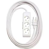 Viko Multi-Let 3'lü 8 Metre Topraklı Çocuk Korumalı Kablolu Grup Priz - Beyaz