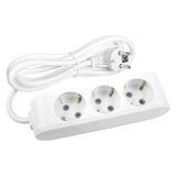 Viko Multi-Let 3'lü Grup Priz 1 Metre - Beyaz