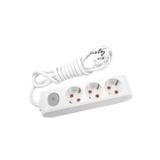 Viko Multi-Let 3'lü Topraklı Çocuk Korumalı Anahtarlı 1 mt Priz