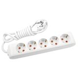 Viko Multi-Let 5'li Topraklı Çocuk Koruma 5 mt Priz