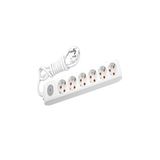Viko Multi-Let 6'lı 5 Metre Priz, Anahtarlı, Topraklı, Kablolu, Çocuk Korumalı