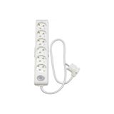Viko Multi-Let 6'lı Anahtarlı 12 Metre Topraklı Çocuk Korumalı Kablolu Grup Priz - Beyaz