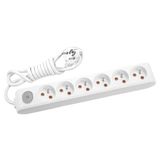 Viko Multi Let Anahtarlı Topraklı Ups Beyaz 2 m 6'lı Priz