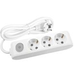 Viko MULTI-LET Topraklı Anahtarlı Çocuk Korumalı 3 mt 3'lü Priz