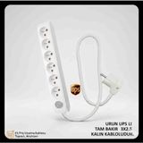 Viko Multi-Let Ups Li 6 Li(1 ile 15 Metre Arası) Anahtarlı Topraklı Çocuk Korumalı Uzatma ( 3x2.5 Ünal Kablo Tam Bakır) Uzatma Seyyar. - Beyaz - 6 METRE