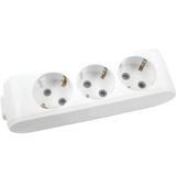Viko MULTILET-033 Topraklı Klemensli Çocuk Korumalı 3'lü Grup Priz
