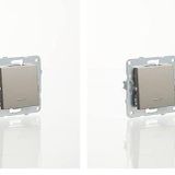 Viko Novella Antrasit Işik Light Mekanizma+Düğme Kapak Çabuk Bağlanti Çarpma Karşıtı Çocuk Korumalı 2li paket