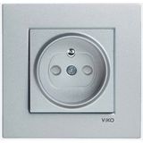 Viko Novella Füme Çocuk Korumalı Ups Priz