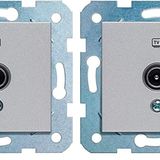 Viko Novella Gümüş Tv Geçişli 8Db Mekanizma+Düğmekapak 2li paket