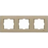 Viko Novella Triple Frame Anodized Bronze