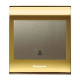 Viko Panasonic Thea Blu Light Gold Dore Kapak Dore Anahtar Çerçeve