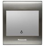 Viko Panasonic Thea Blu Light Inox Beyaz Kapak Metalik Anahtar Çerçeve