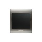 Viko Panasonic Thea Blu Tekli Inox Beyaz Kapak Siyah Anahtar Çerçeve