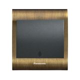 Viko Panasonic Thea Blu Vavian Anahtar, Çerçeve Antique+Dore, Kapak Füme