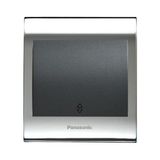 Viko Panasonic Thea Blu Vavian Anahtar, Çerçeve Chrome+Beyaz, Kapak Füme