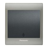 Viko Panasonic Thea Blu Vavian Anahtar, Çerçeve Inox Matt+Dore, Kapak Füme