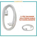 Viko Tek Prizli Uzatma Seyyar Kablo L Fişli (2 ile 15 Metre Arası) ( 3x2.5 Öznur Kablo Tam Bakır) Ttr Kablo Tseli HO5VV-F - 8 METRE