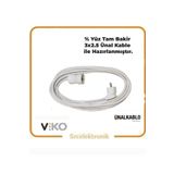 VİKO TEKLİ 30 METRE 3x2.5 ÜNAL KABLO SEYYAR Topraklı Uzatma ( 3x2.5 Ünal KABLO TAM BAKIR) TTR KABLO