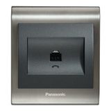Viko Thea Blu Anahtar ( Inox Çerçeve + Füme Kapak ) Nümeris Prizi
