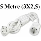 Viko Topraklı Uzatma Seyyar Kablosu Tekli Priz 5 Metre 3x2,5 mm Seyyar Uzatma Kablosu - Çok Renkli