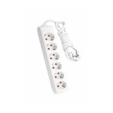 VİKO Viko Viko Multi-Let 6'Lı Topraklı Kablolu Çocuk Korumalı Grup Priz 3 Metre