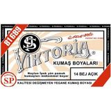 Viktoria 14 Bej Açık Kumaş Boyası 3 Adet Seçenek ile Yün İpek Pamuk Kumaşları Boyar - Açık Bej