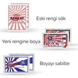 Viktoria Kumaş Rengi Değişim Paketi 2 Adet Renk Sökücü + 2 Adet Kırmızı Boya + 2 Adet Fiske