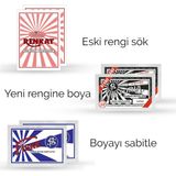 Viktoria Kumaş Rengi Değişim Paketi 2 Adet Renk Sökücü 2 Adet Siyah Boya 2 Adet Fiske