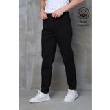 VIKUNYA Erkek Kaliteli Jogger %100 Pamuklu Paçası Düz Beli Lastikli Premium Pantolon