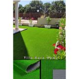 Vila Nova Home Premium 7 mm Yeşil Dekoratif Çim Halı - Bahçe Halısı, Balkon Halısı, Teras Halısı, Yapay Çim