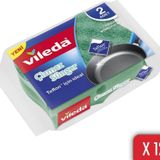 Vileda 12 Paket 2 li Ultra Çizmez Oluklu Bulaşık Süngeri