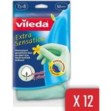 Vileda 12 Paket Extra Sensation Orta Boy Bulaşık Eldiveni