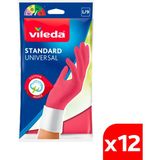 Vileda 12 Paket Standart Büyük Boy Bulaşık Eldiven - Large