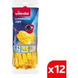 Vileda 12 Paket Supermocio Soft %30 Mikrofiberli Yedek Paspas - 12'li