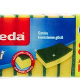 Vileda 161919 Düz Hijyenik Bulaşık Süngeri, 8+2'li Promosyon Paket, Yeşil
