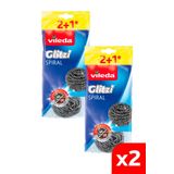 Vileda 2 Paket 3 Lü Çelik Bulaşık Teli