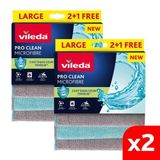 Vileda 2 Paket 3'lü Pro Clean Enzim Teknolojili Mikrofiber Temizlik Bezi